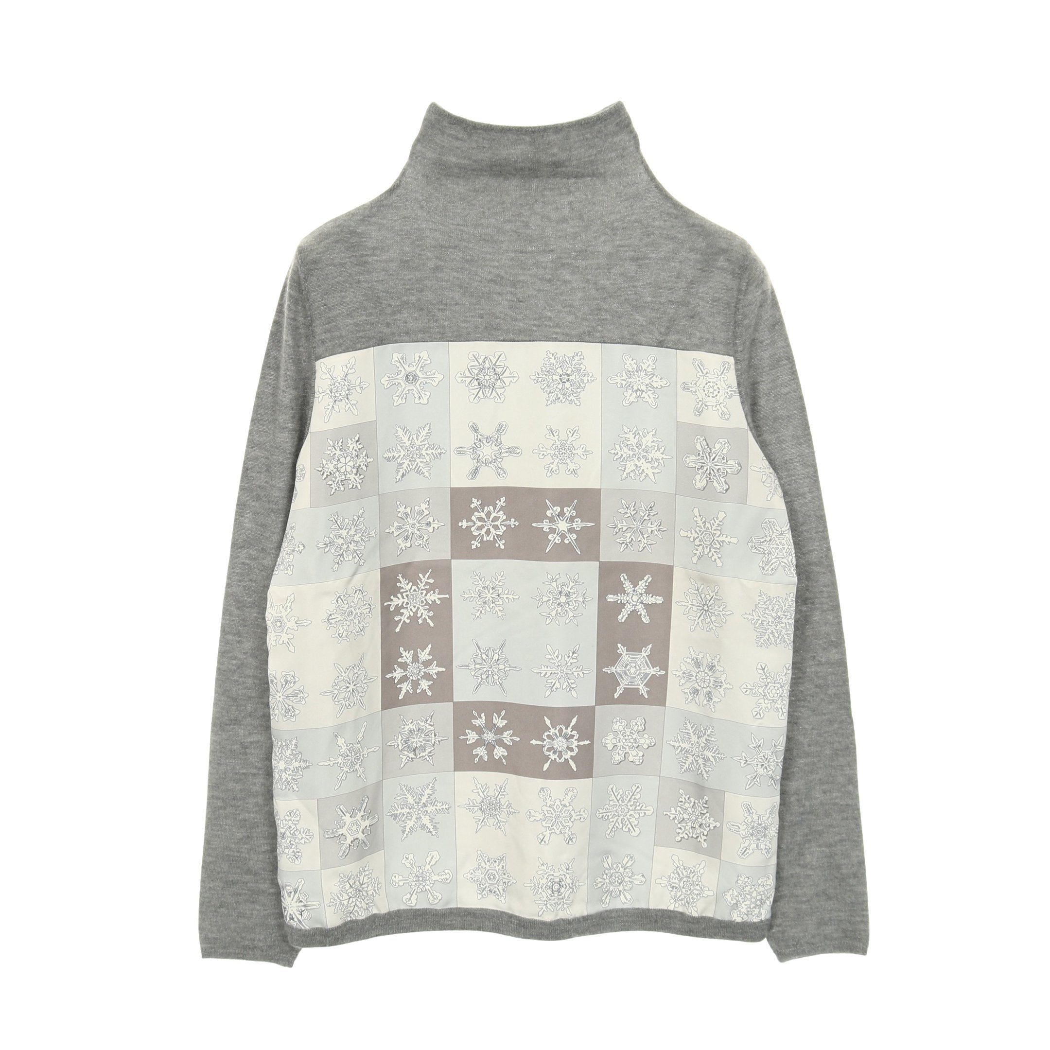 HERMES-PARIS ライトグレー 長袖ニット HERMES-PARIS ライトグレー 長袖ニット