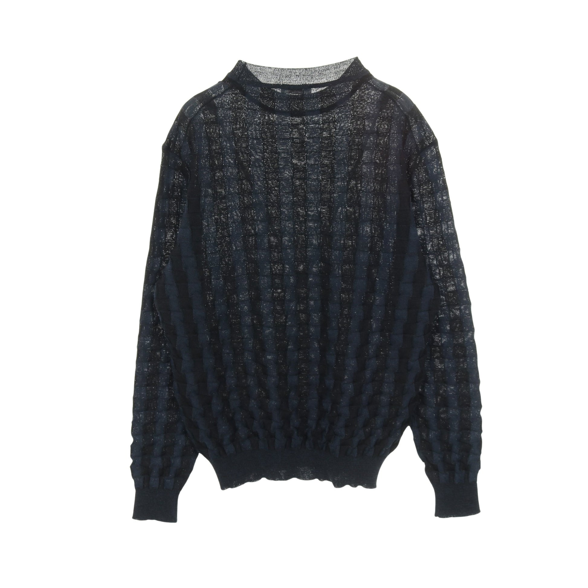 ニット クルーネック 長袖 ウール ネイビー ブラック ジルサンダー トップス JIL SANDER