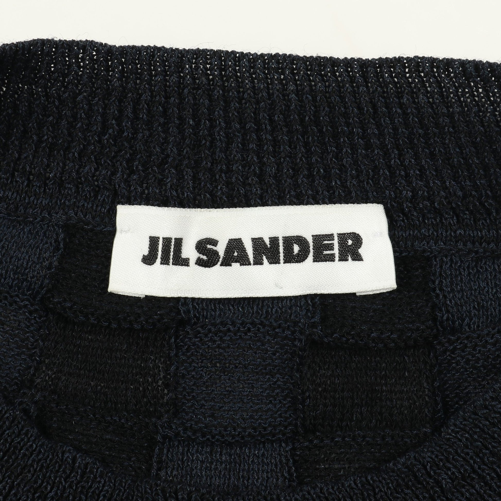 ニット クルーネック 長袖 ウール ネイビー ブラック ジルサンダー トップス JIL SANDER
