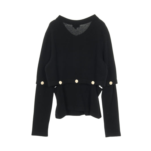 ココマークボタン カーディガン カシミヤ ブラック シャネル トップス CHANEL