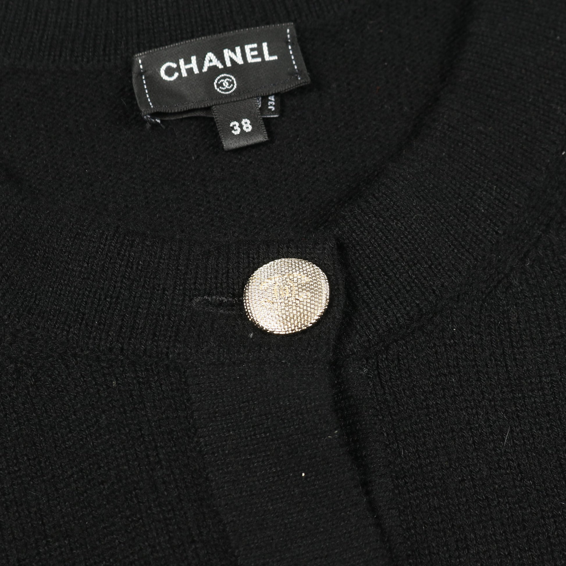 ココマークボタン カーディガン カシミヤ ブラック シャネル トップス CHANEL