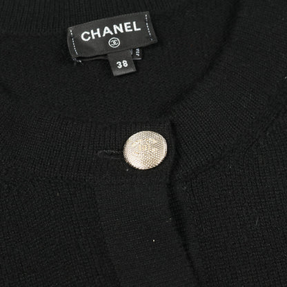 ココマークボタン カーディガン カシミヤ ブラック シャネル トップス CHANEL