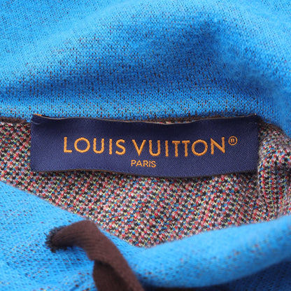 プルオーバーパーカー 総柄 コットン ブルー ブラウン マルチカラー ルイヴィトン トップス LOUIS VUITTON