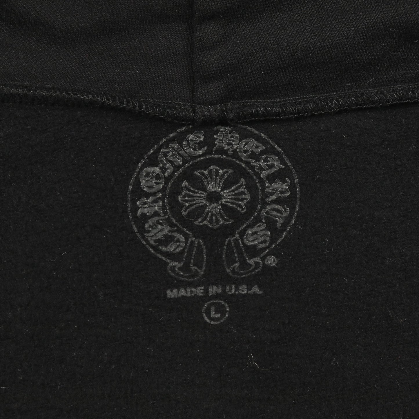 FOTI フォティ ジップアップパーカー バックプリント コットン ブラック レッド 裏起毛 クロムハーツ トップス Chrome Hearts