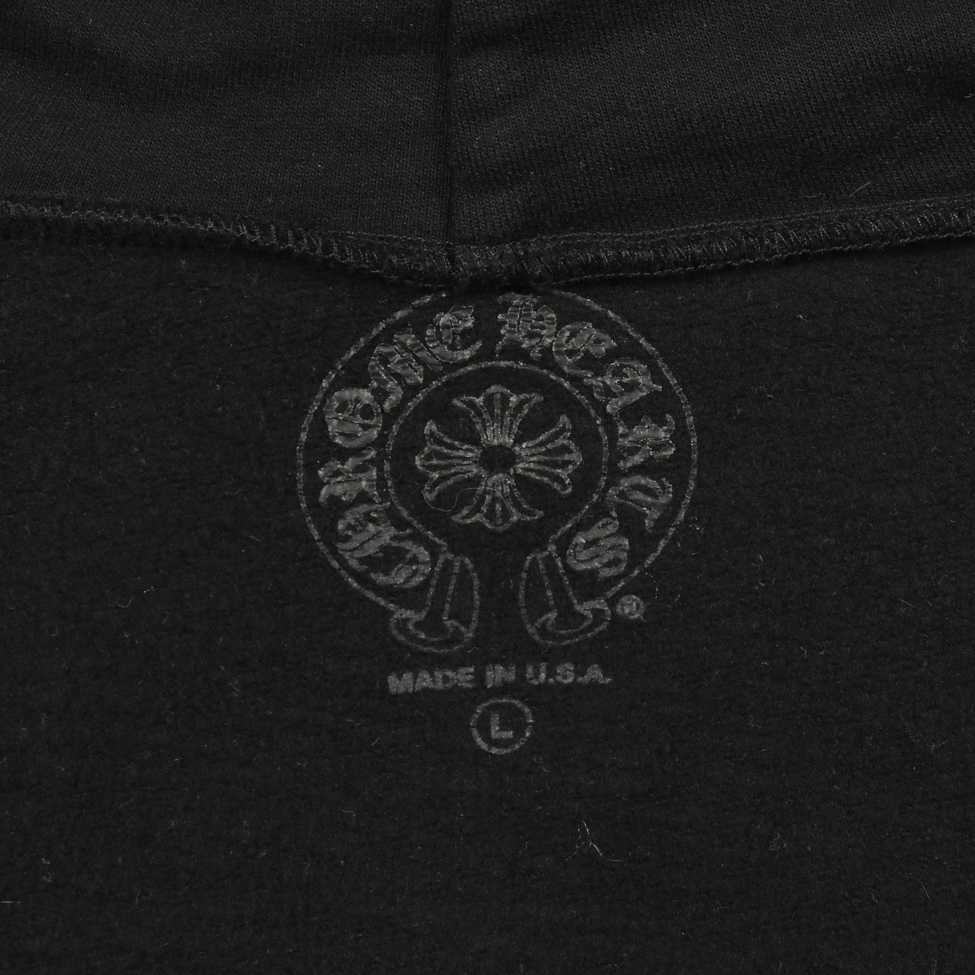 FOTI フォティ ジップアップパーカー バックプリント コットン ブラック レッド 裏起毛 クロムハーツ トップス Chrome Hearts
