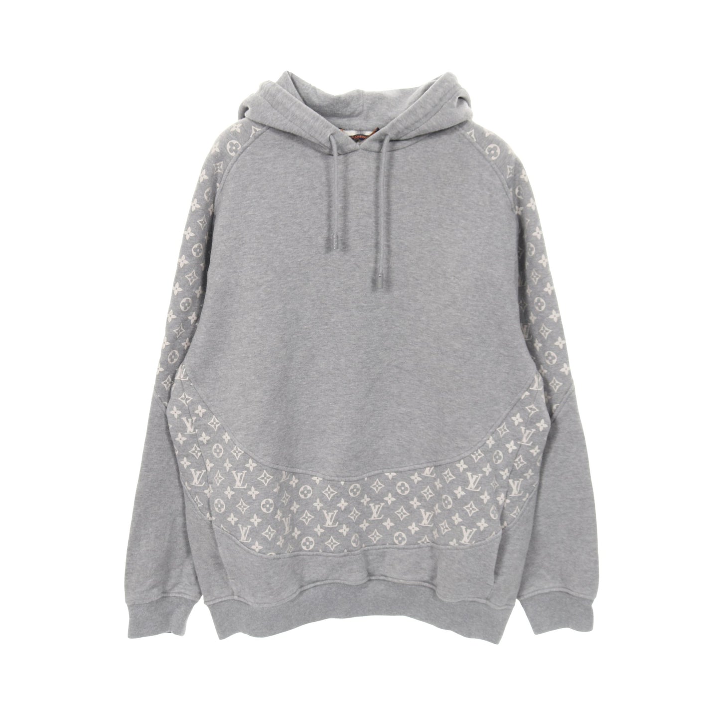 モノグラム サークルカットフーディ プルオーバーパーカー コットン グレー ルイヴィトン トップス LOUIS VUITTON