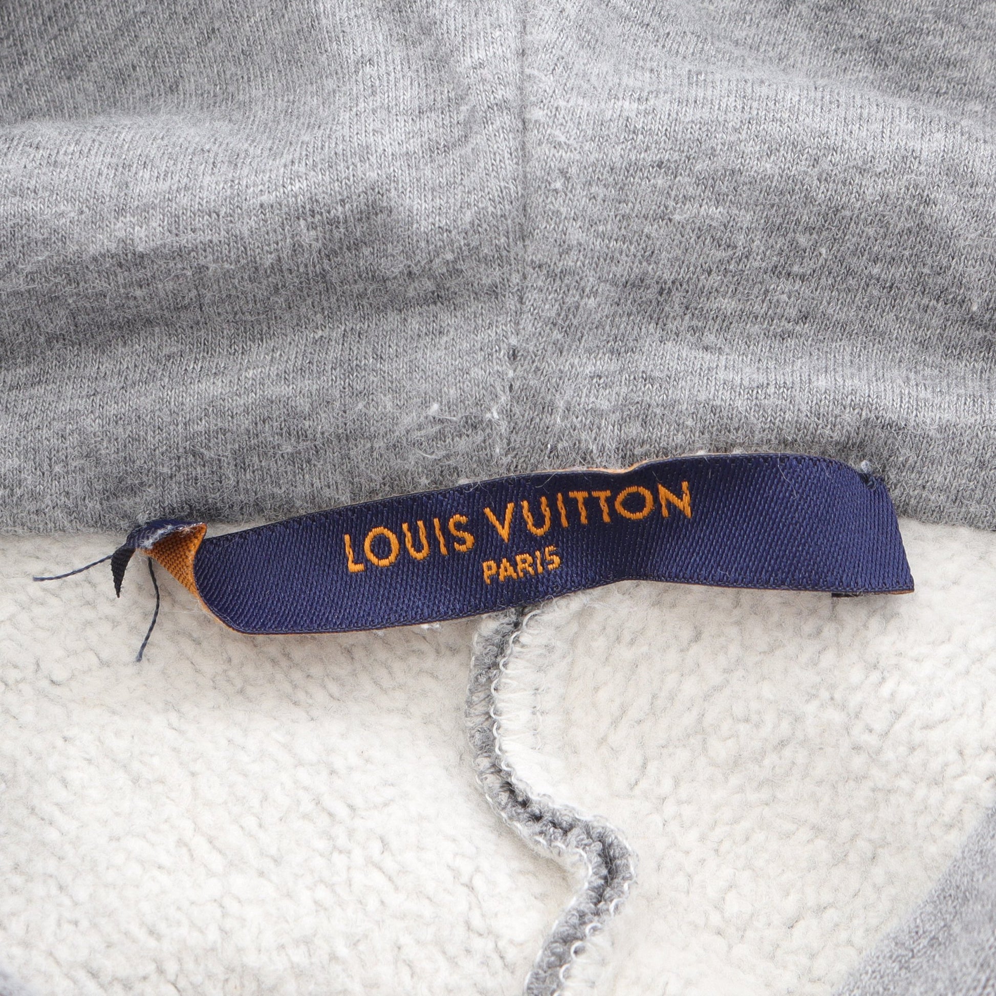 モノグラム サークルカットフーディ プルオーバーパーカー コットン グレー ルイヴィトン トップス LOUIS VUITTON