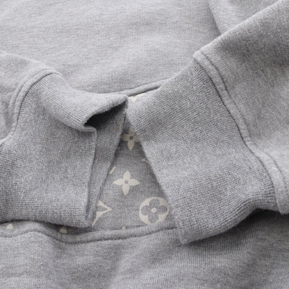 モノグラム サークルカットフーディ プルオーバーパーカー コットン グレー ルイヴィトン トップス LOUIS VUITTON