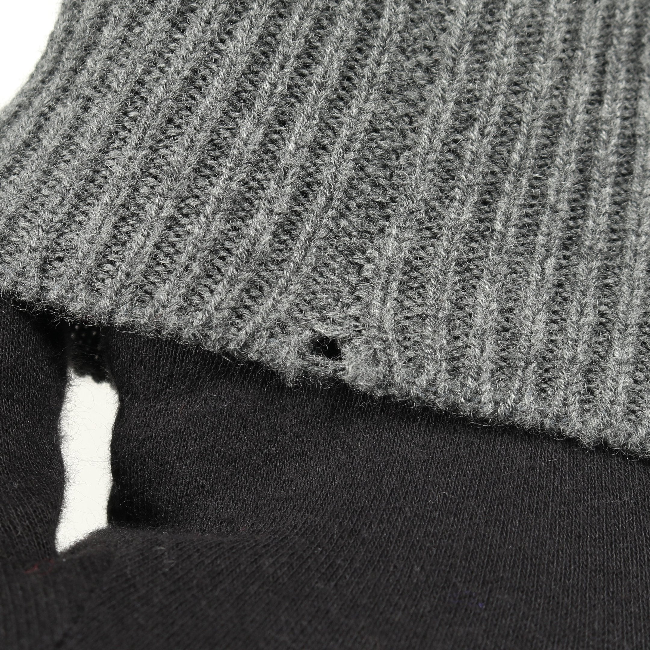 H柄 ニットワンピース クルーネック ウール グレー エルメス – RECLO