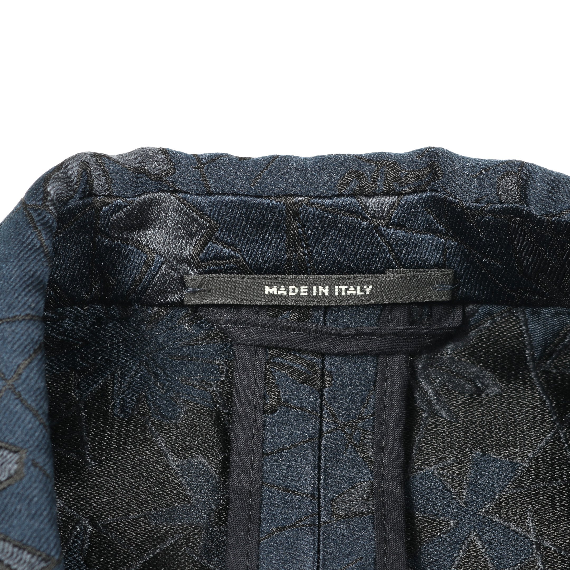 テーラードジャケット 花柄 シルク ネイビー エルメス – RECLO