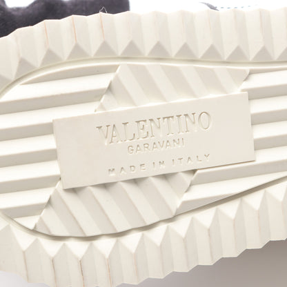 ロックスタッズ スニーカー レザー スエード ホワイト ブラック ヴァレンティノガラヴァーニ シューズ VALENTINO GARAVANI