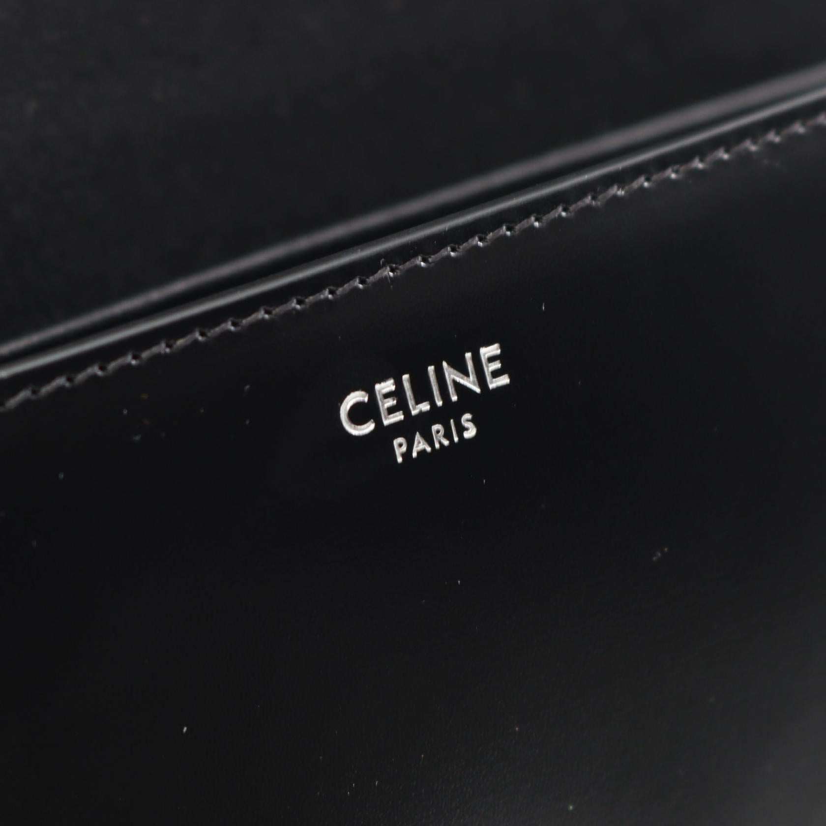 トリオンフ ショルダーバッグ レザー ブラック セリーヌ バッグ CELINE