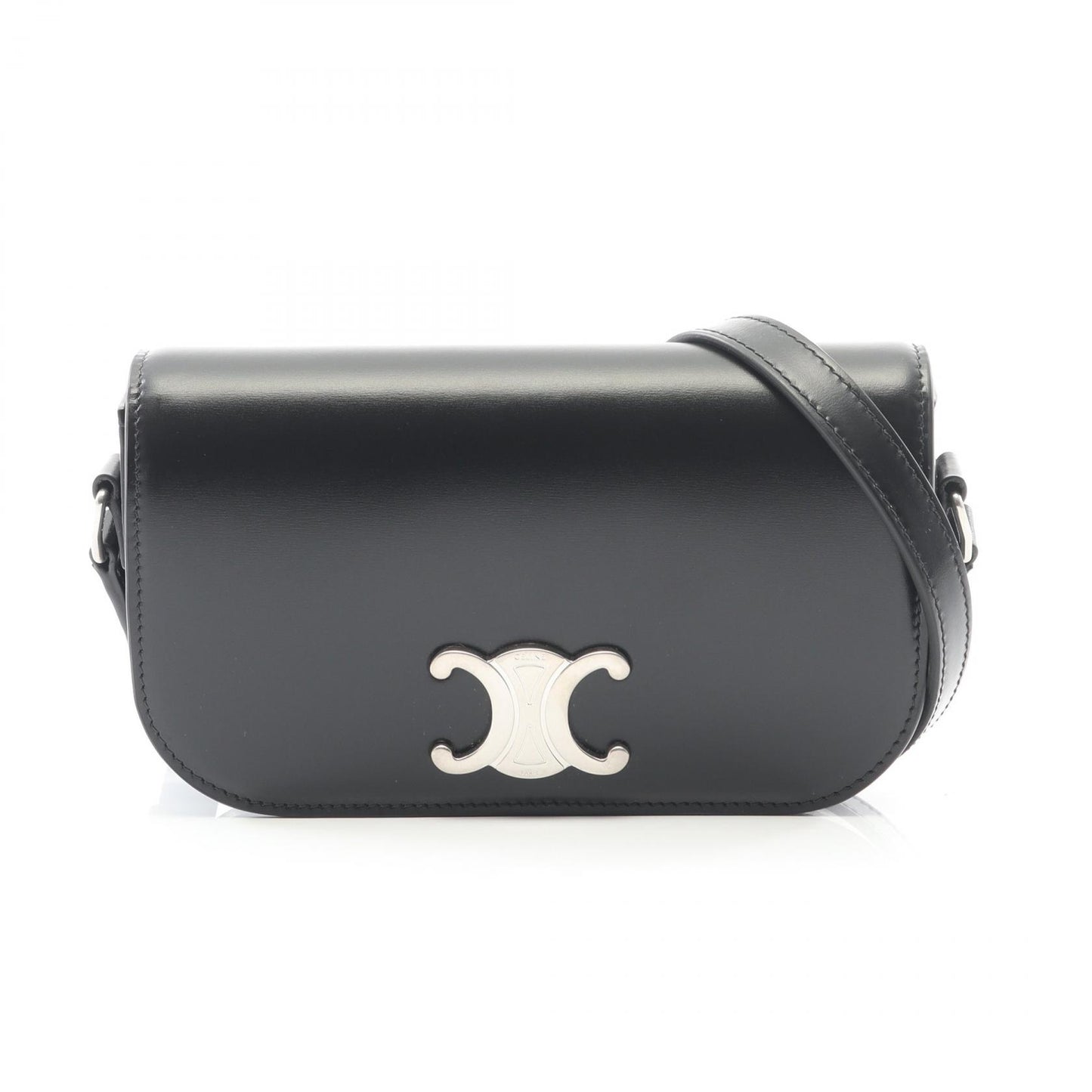 トリオンフ ショルダーバッグ レザー ブラック セリーヌ バッグ CELINE