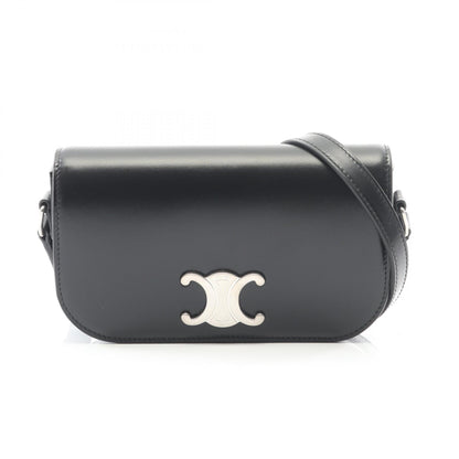 トリオンフ ショルダーバッグ レザー ブラック セリーヌ バッグ CELINE