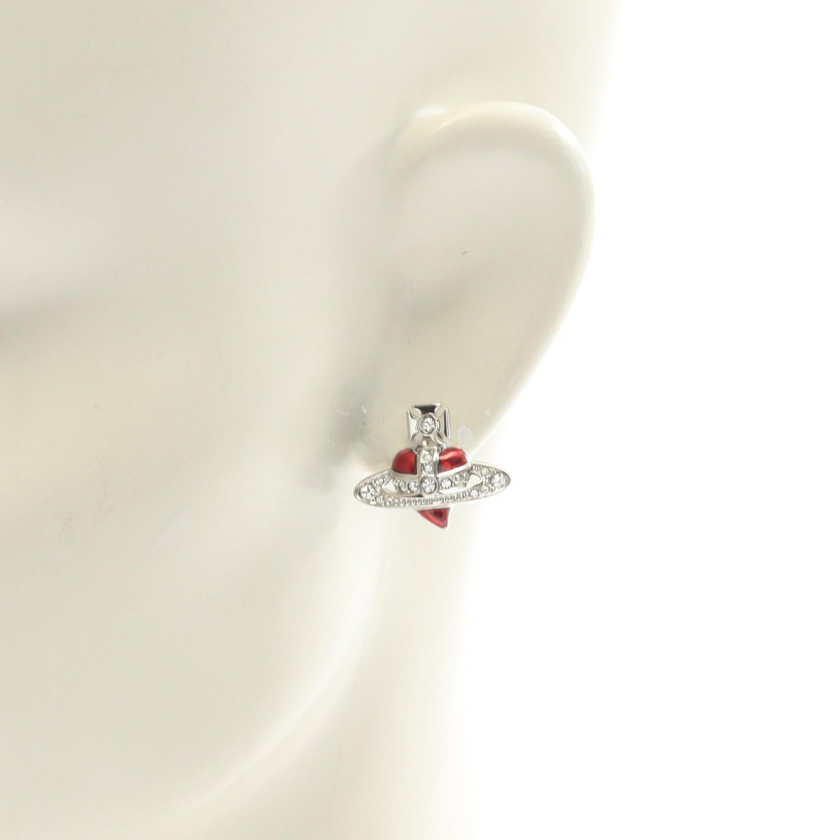 NEW DIAMANTE HEART ピアス ステンレススチール ラインストーン