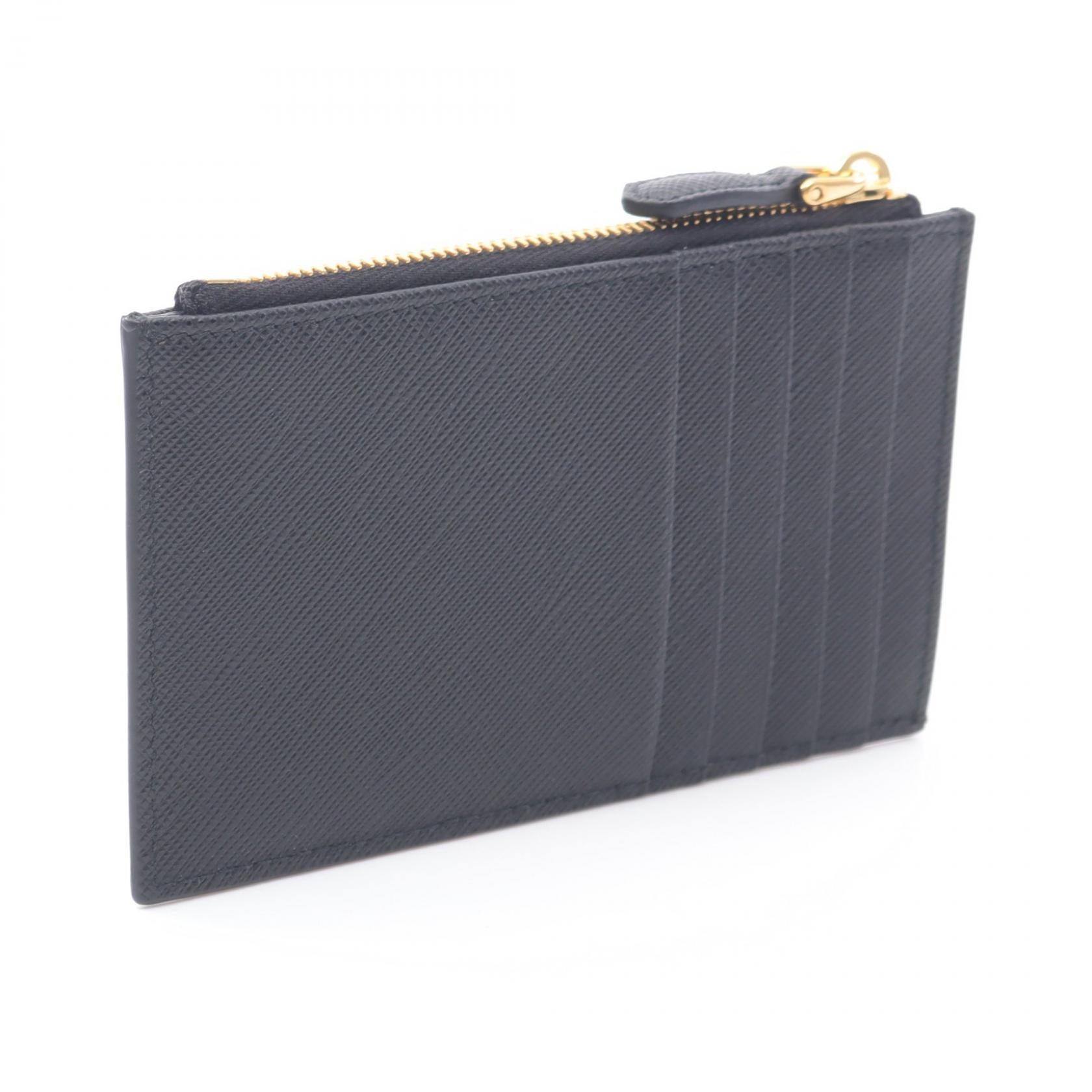 SAFFIANO TRIANG カードケース サフィアーノレザー ブラック プラダ