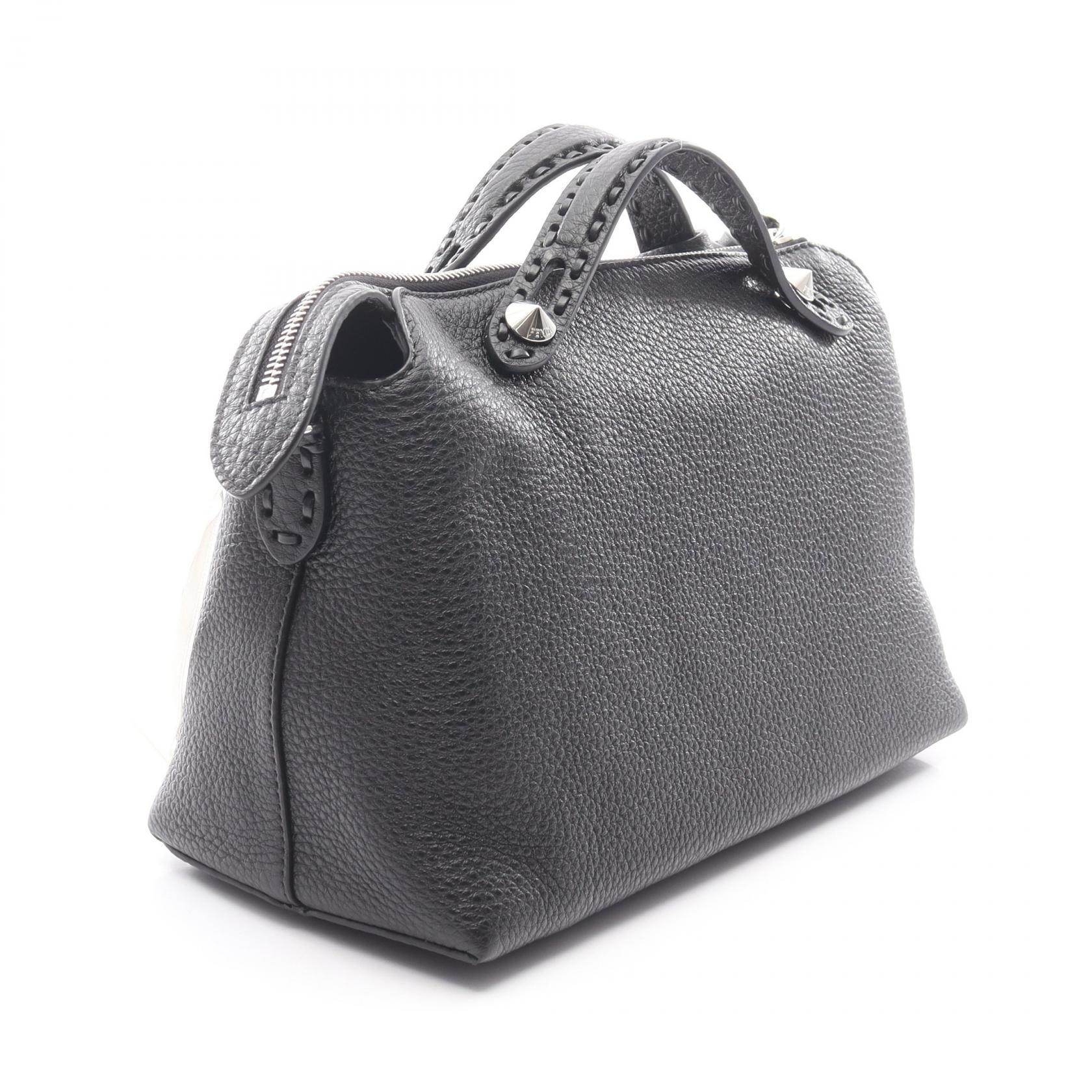 FENDI selleria レザー ハンドバッグ 黒 FENDI（フェンディ） セレリア ピーカブー ミニ ハンドバッグ 2way