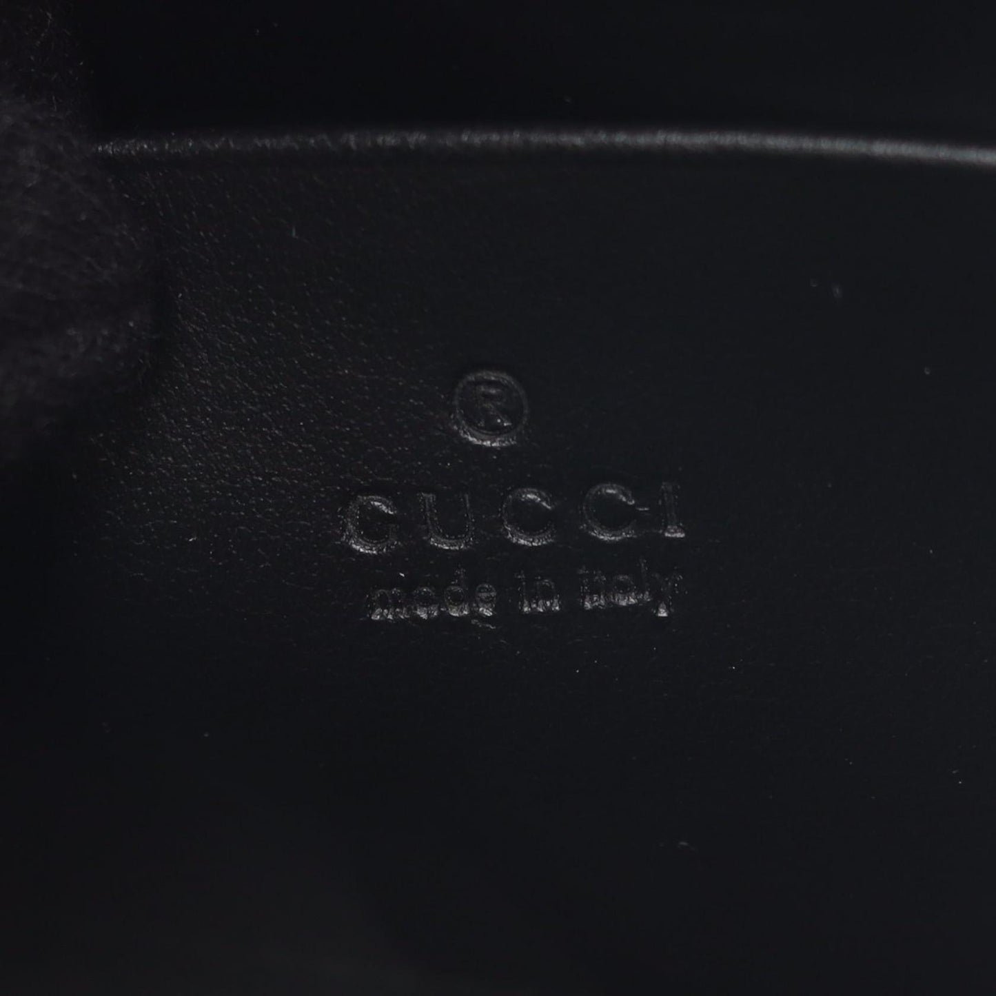 GGマーモント ショルダーバッグ レザー ブラック グッチ バッグ GUCCI