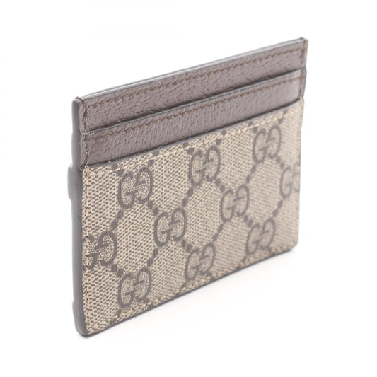 オフィディア GGスプリーム カードケース レザー PVCコーティングキャンバス ブラウン ベージュ マルチカラー グッチ 財布・小物 GUCCI