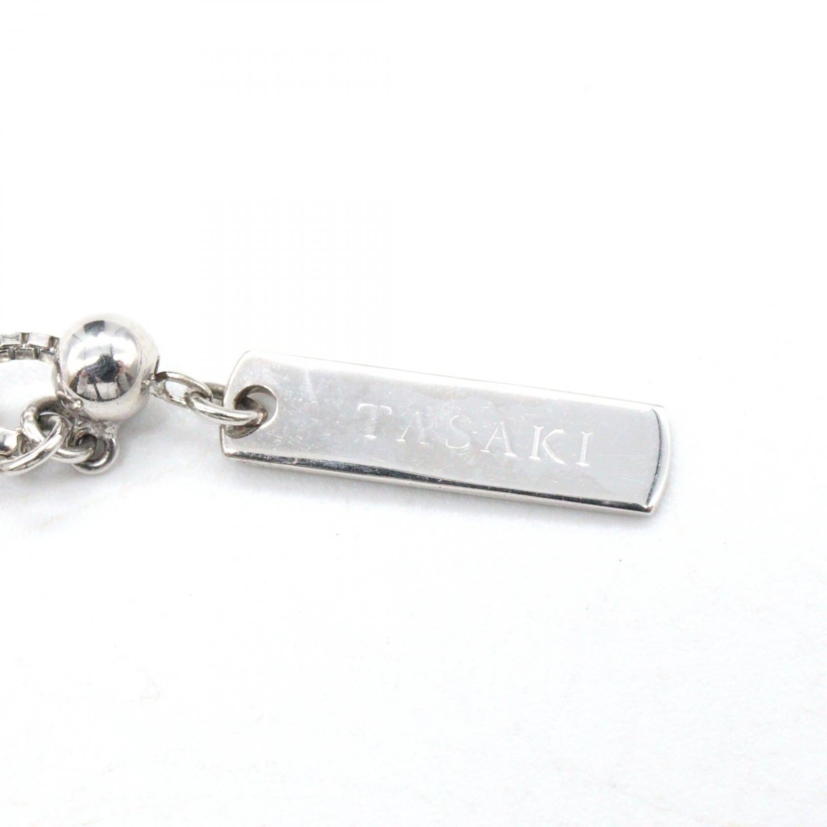 ルビー ダイヤ ネックレス ネックレス K18WG ルビー ダイヤモンド ホワイトゴールド レッド クリア タサキ アクセサリー TASAKI