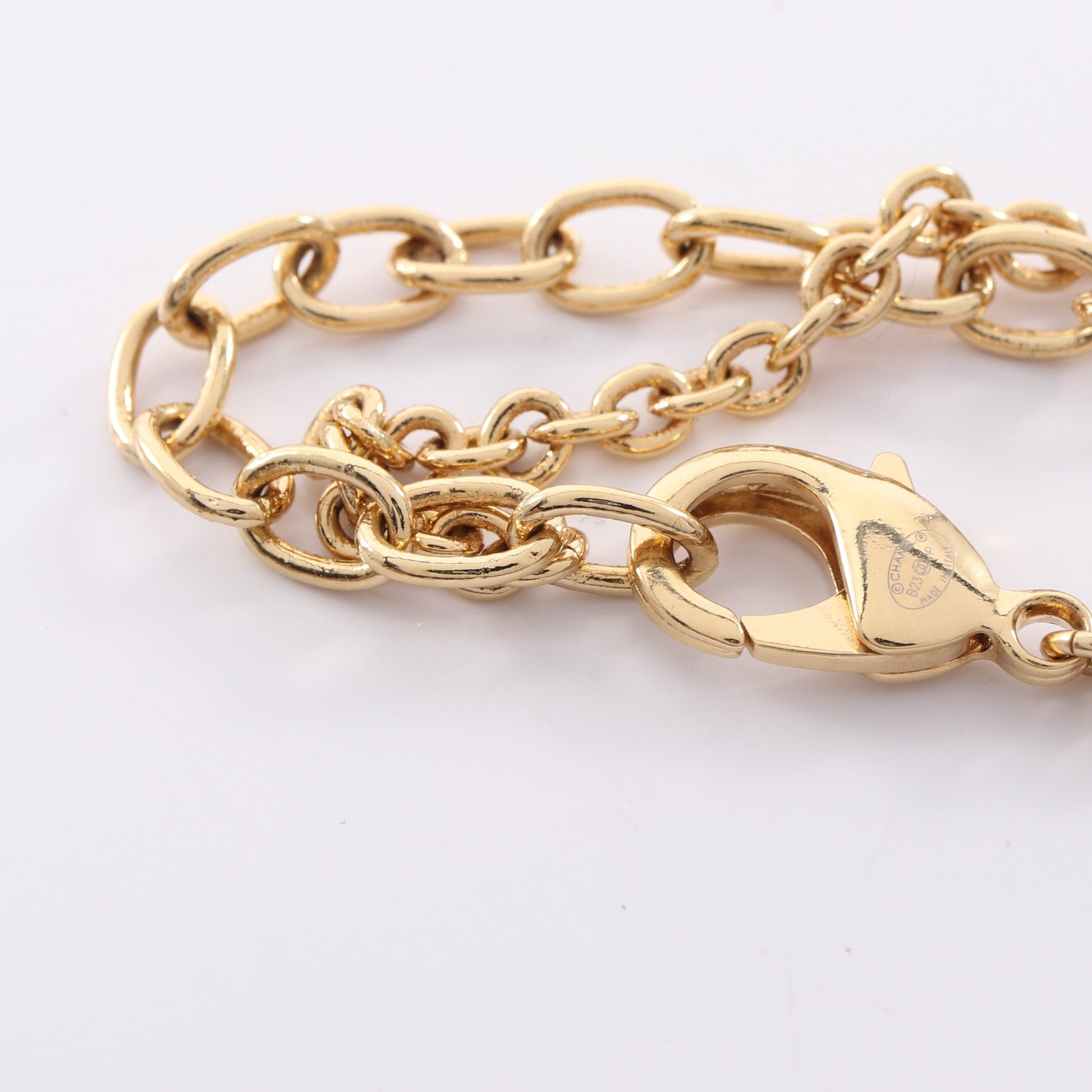 ココマーク ハート ネックレス GP ラインストーン ゴールド クリア B23P シャネル アクセサリー CHANEL