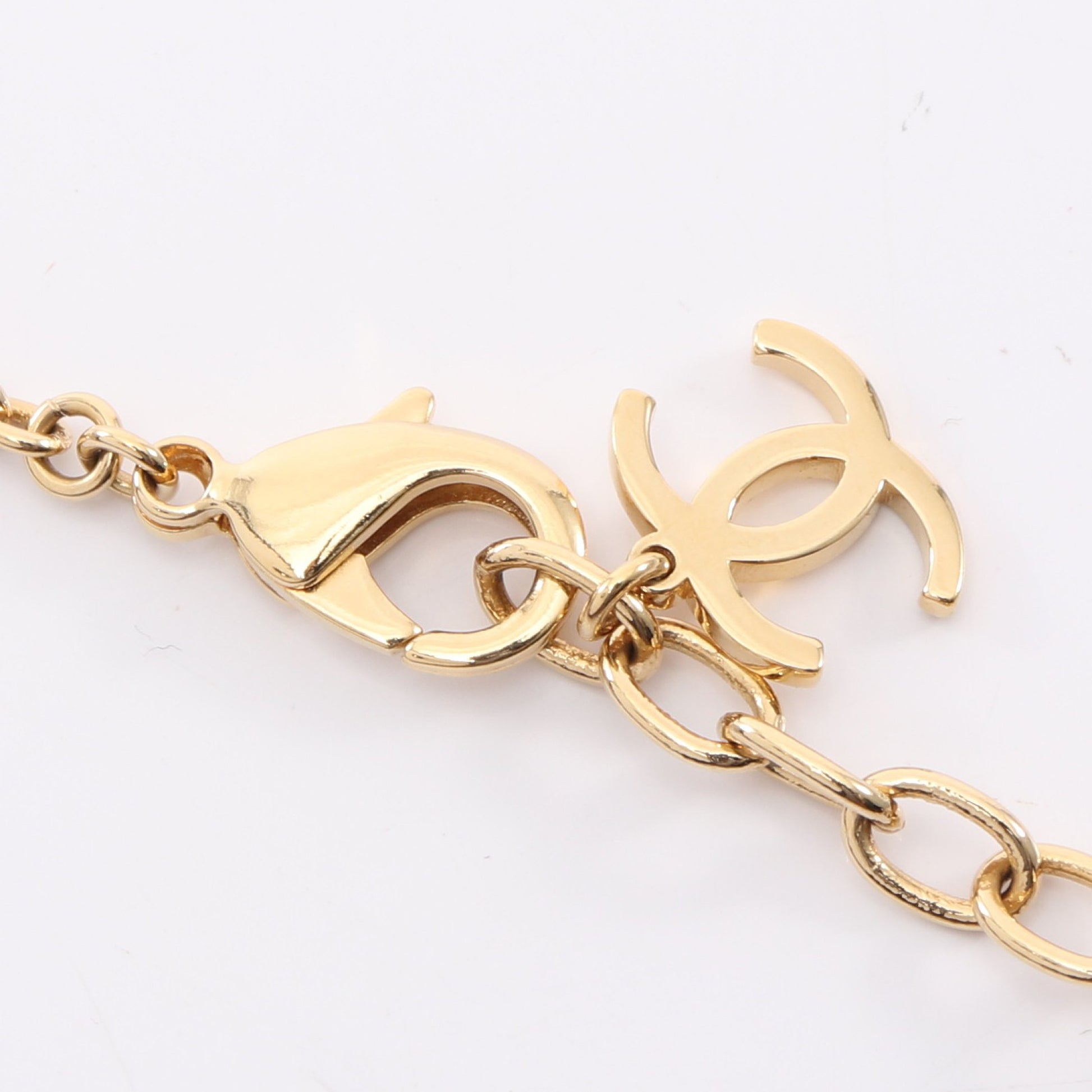 ココマーク ハート ネックレス GP ラインストーン ゴールド クリア B23P シャネル アクセサリー CHANEL