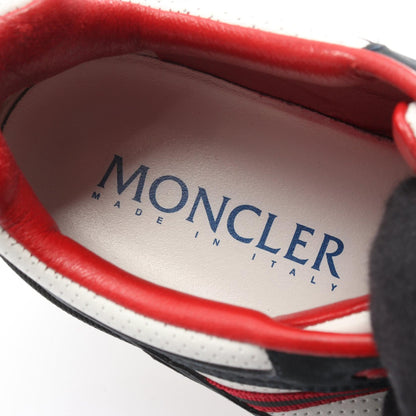 PIVOT LOW スニーカー レザー ヌバック ホワイト ダークネイビー レッド モンクレール シューズ MONCLER