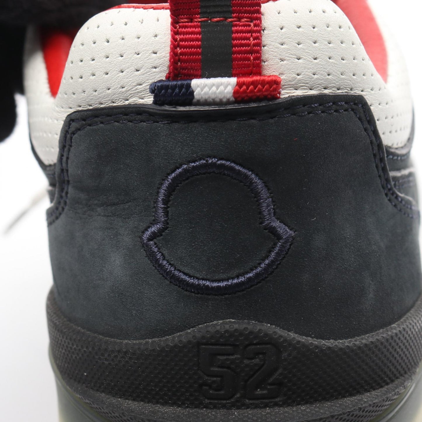 PIVOT LOW スニーカー レザー ヌバック ホワイト ダークネイビー レッド モンクレール シューズ MONCLER
