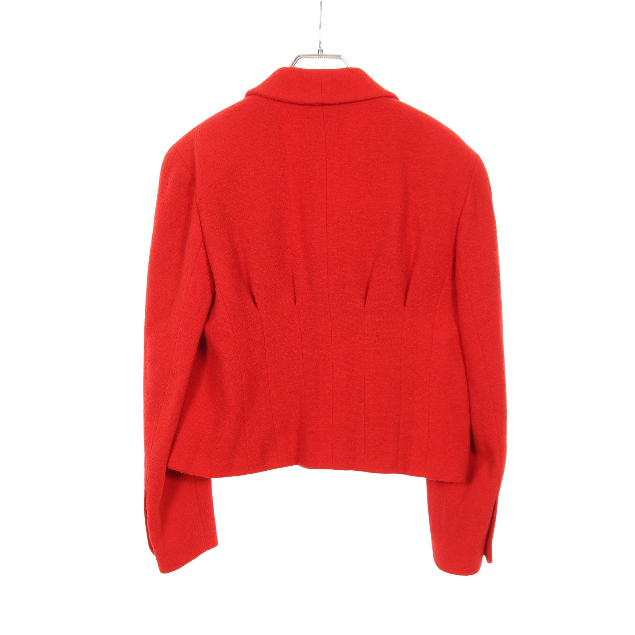 極美品　CHANEL ツイード　レッド　テーラードジャケット　金　ココ　ボタン 楽天市場】シャネル ジャケット（カラーレッド）の通販