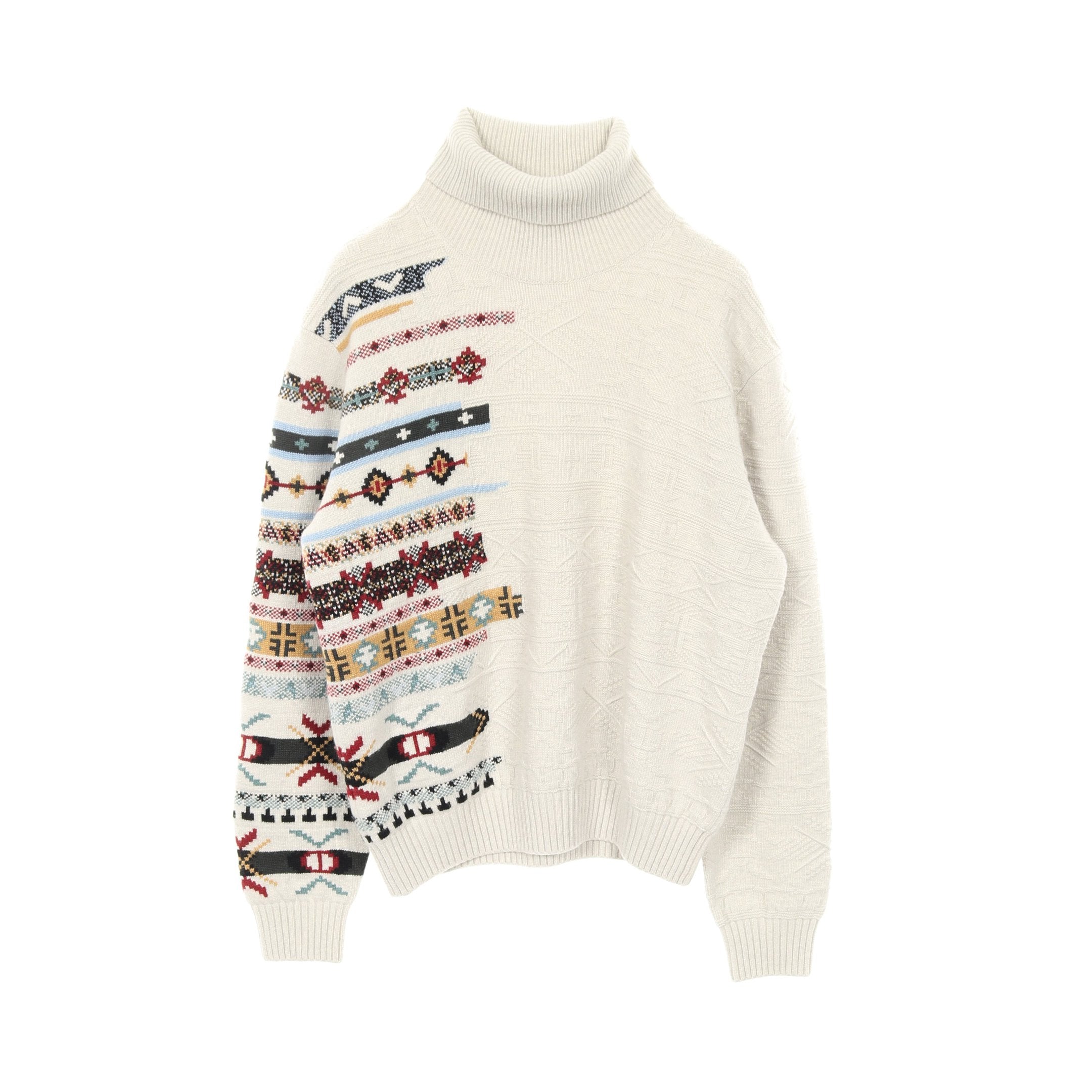 【希少✨】エルメス　セーター　ハイネック　カシミヤ　モヘヤ　シルク　Hロゴ HERMES（エルメス） デザイン モックネック セーター ハイネック