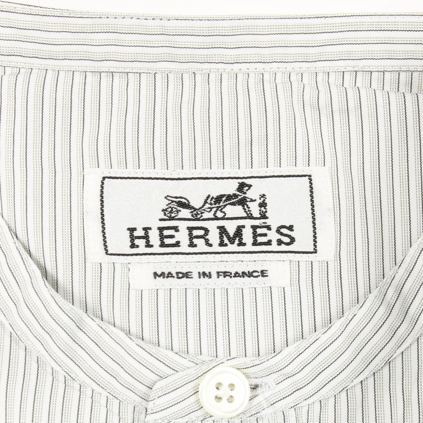 セリエボタン シャツ コットン ホワイト エルメス トップス HERMES