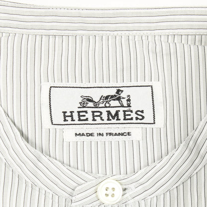セリエボタン シャツ コットン ホワイト エルメス トップス HERMES