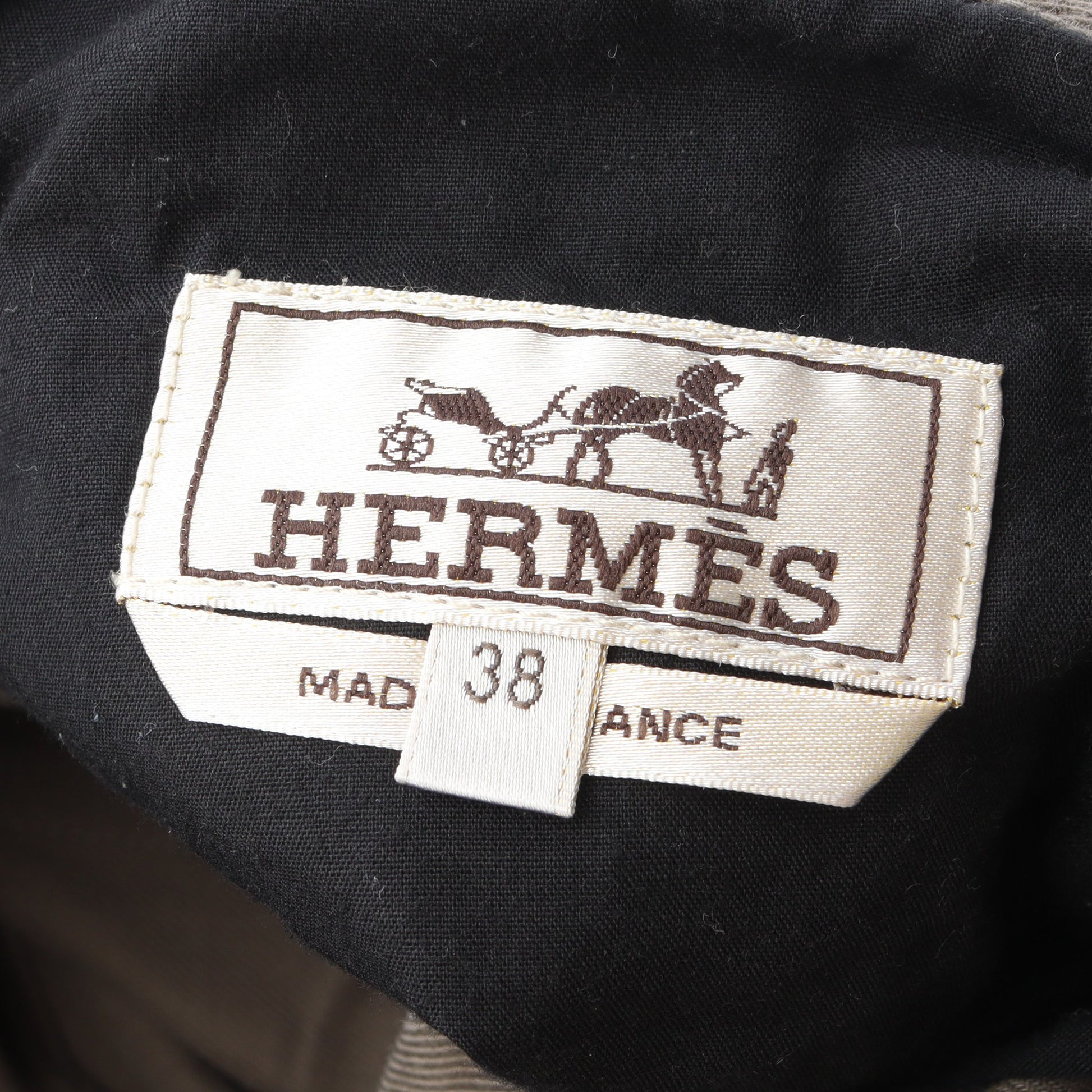 デニムパンツ コットン グレー ボタンフライ エルメス ボトムス HERMES
