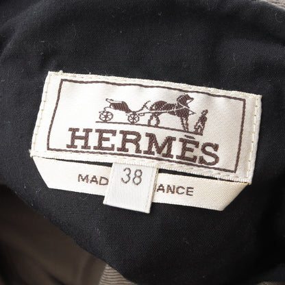 デニムパンツ コットン グレー ボタンフライ エルメス ボトムス HERMES