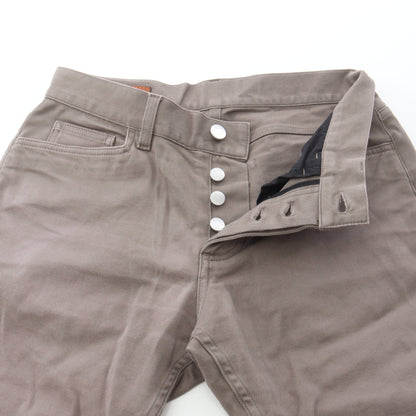 デニムパンツ コットン グレー ボタンフライ エルメス ボトムス HERMES