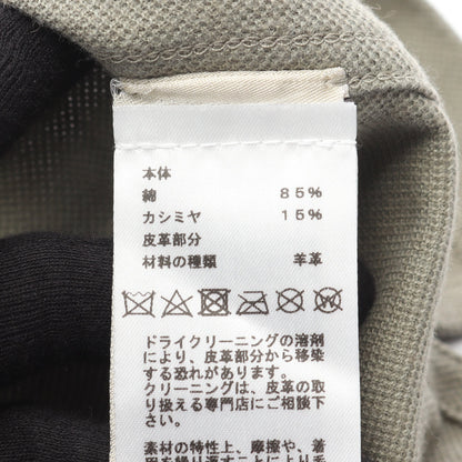 ポロシャツ 半袖 コットン カシミヤ カーキグリーン エルメス トップス HERMES