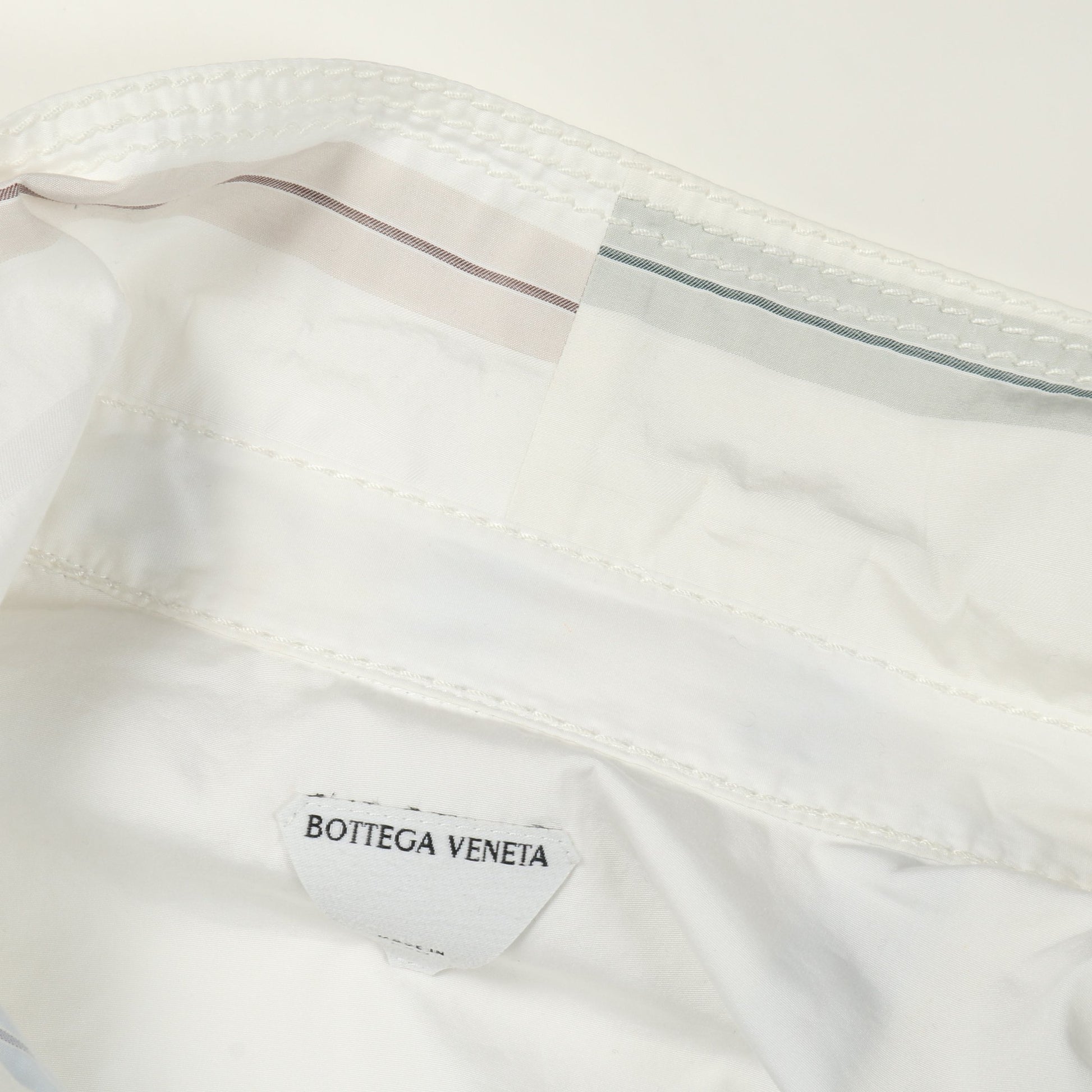 シャツ 長袖 チェック コットン オフホワイト マルチカラー ボッテガヴェネタ トップス BOTTEGA VENETA