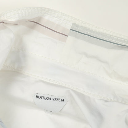 シャツ 長袖 チェック コットン オフホワイト マルチカラー ボッテガヴェネタ トップス BOTTEGA VENETA