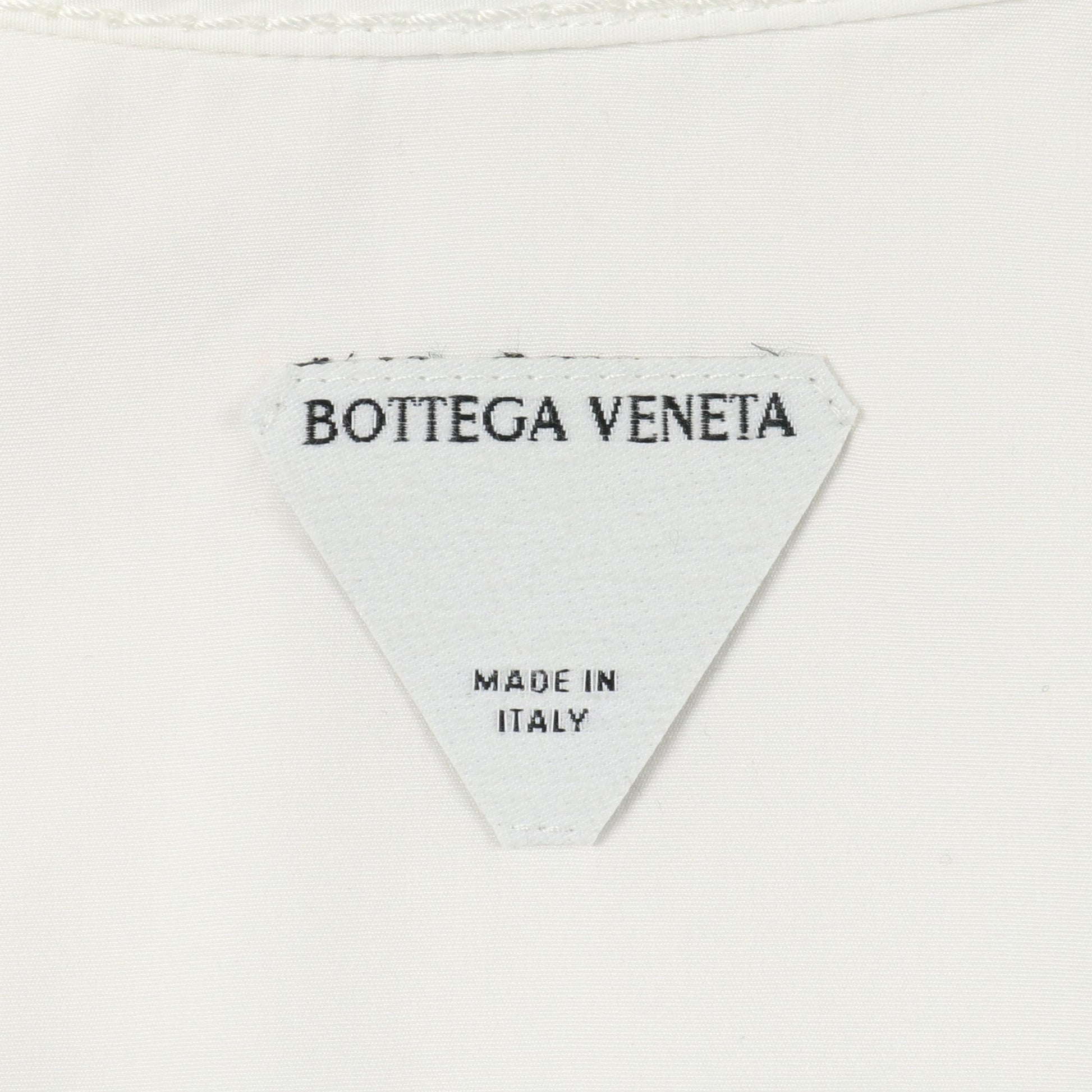 シャツ 長袖 チェック コットン オフホワイト マルチカラー ボッテガヴェネタ トップス BOTTEGA VENETA