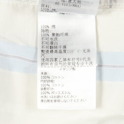 シャツ 長袖 チェック コットン オフホワイト マルチカラー ボッテガヴェネタ トップス BOTTEGA VENETA