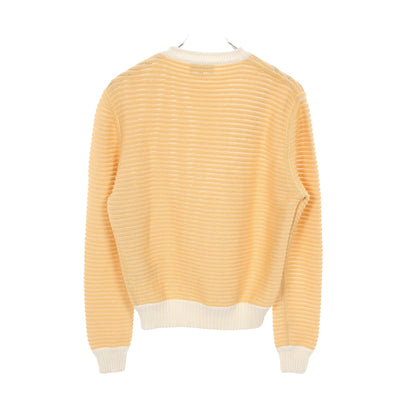 ニット コットン カシミヤ イエロー ホワイト エルメス トップス HERMES