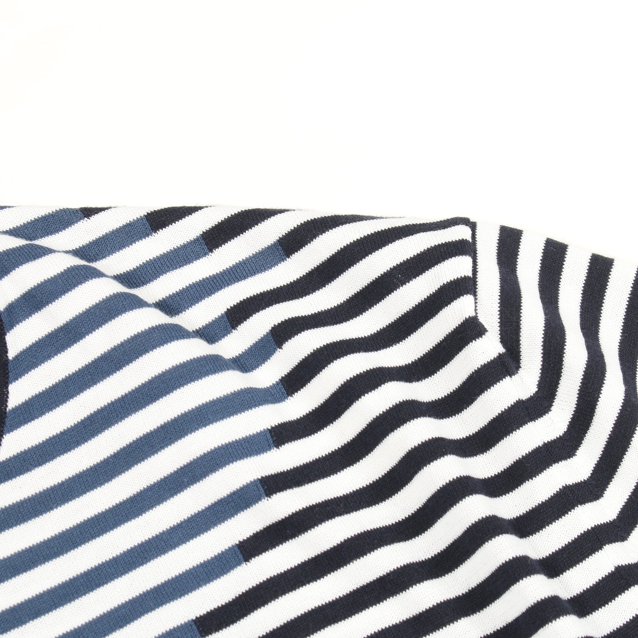 半袖Tシャツ クルーネック ボーダー コットン ネイビー エルメス – RECLO