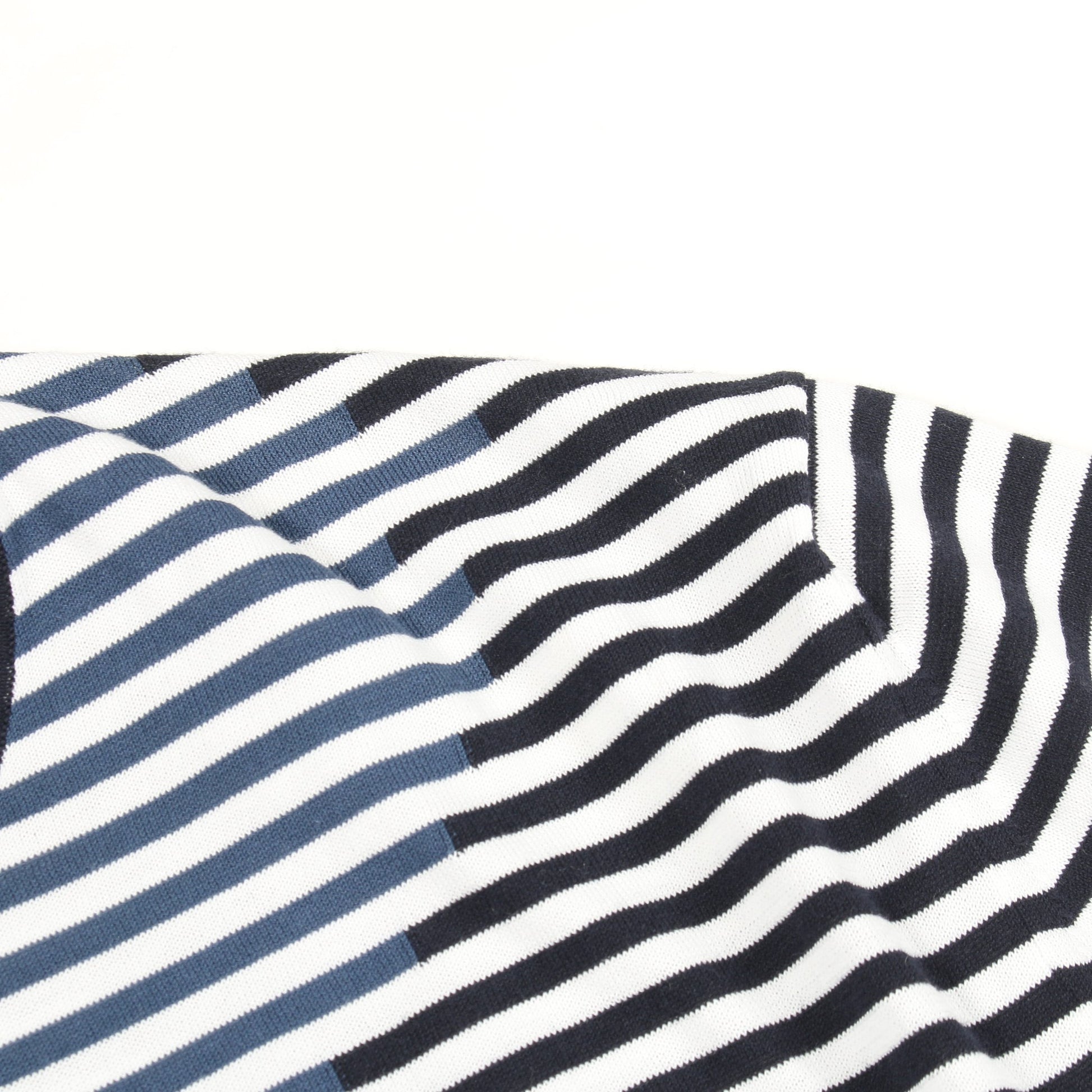半袖Tシャツ クルーネック ボーダー コットン ネイビー エルメス トップス HERMES