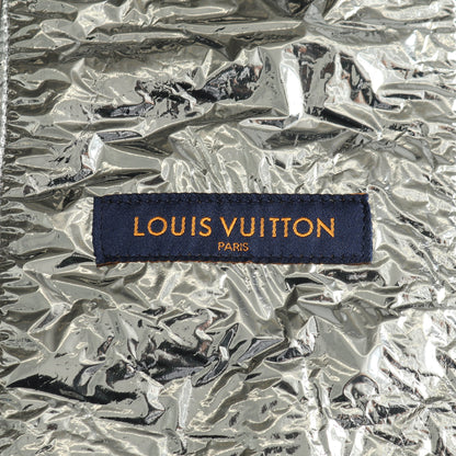 ミッドレイヤー ベスト レザー シルバー アシンメトリー ルイヴィトン トップス LOUIS VUITTON