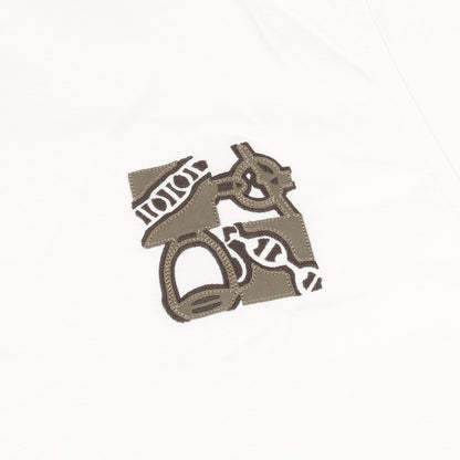 ミニパッチ メタルリー オ カレ 半袖Tシャツ コットン ホワイト エルメス トップス HERMES