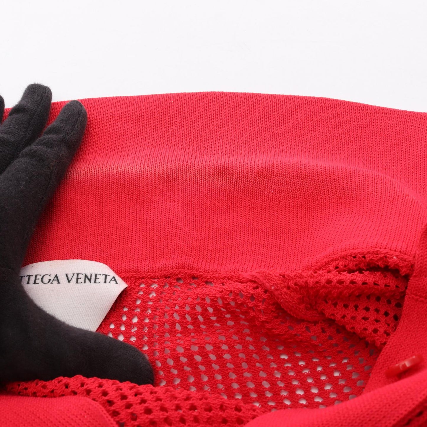 メッシュ ニット シャツ カーディガン ナイロン コットン ピンクレッド ボッテガヴェネタ トップス BOTTEGA VENETA