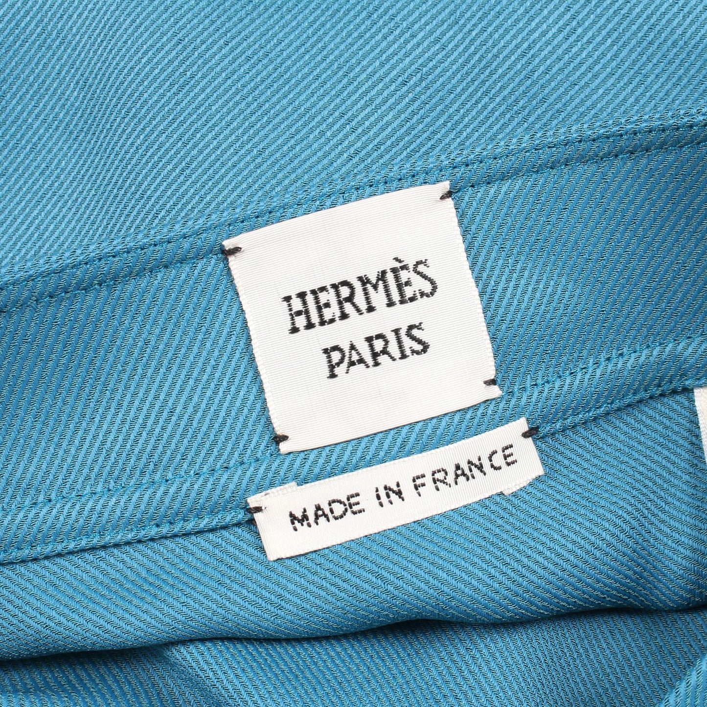 セリエボタン ラップスカート レーヨン シルク ブルーグリーン エルメス ボトムス HERMES