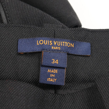 パンツ ナイロン ウール ブラック ジッパー ルイヴィトン ボトムス LOUIS VUITTON