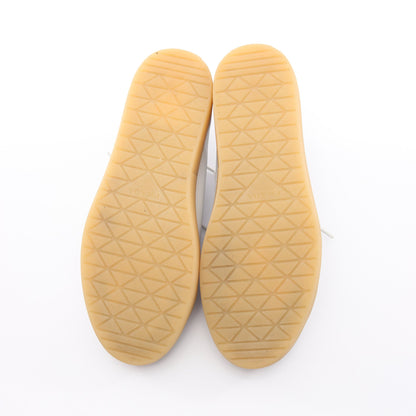 トライアングルロゴ ユーズド加工 ローカットスニーカー レザー ホワイト プラダ シューズ PRADA