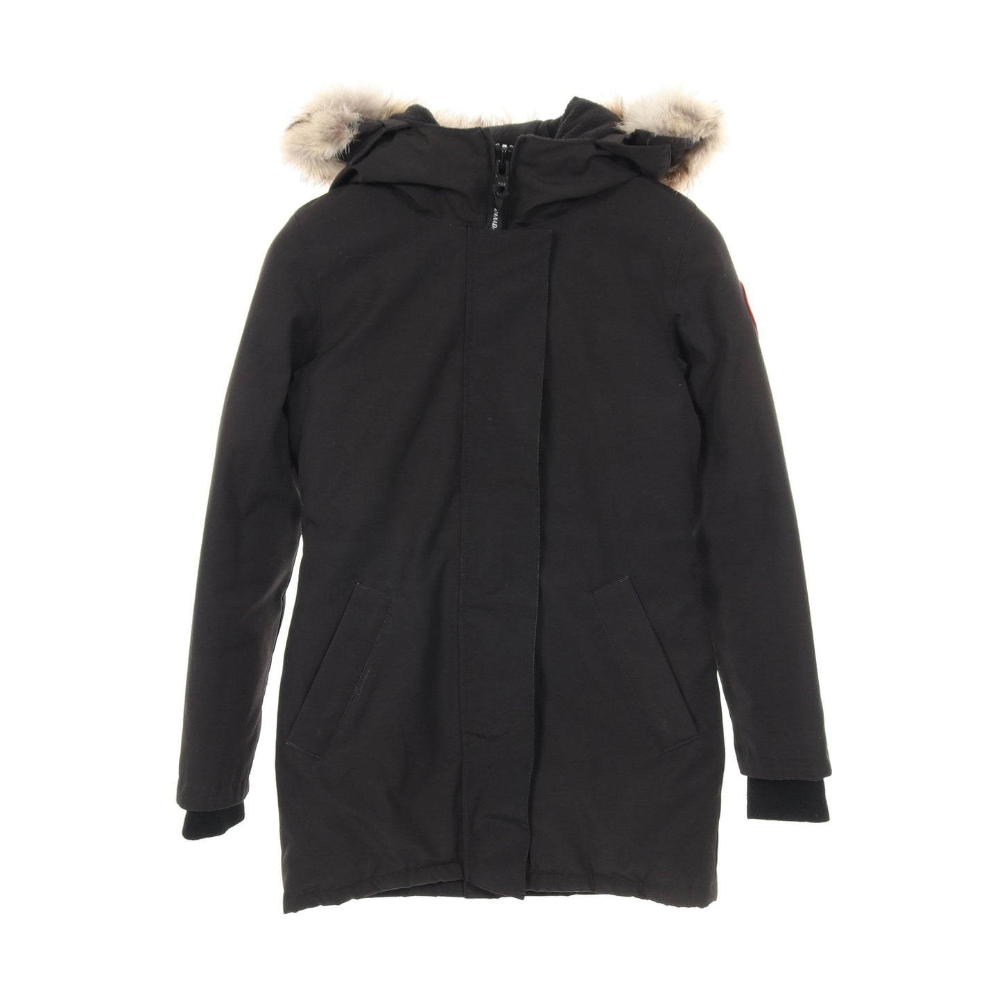 ヴィクトリアパーカ ダウンコート ブラック フード付き カナダグース アウター CANADA GOOSE